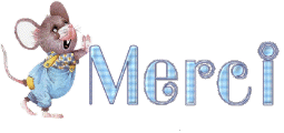 Gif animé merci souris